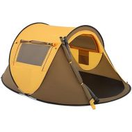 Magshion 2 Person Camping Tent Lightweight Backpacking Pop Up Yellow Tent Windproof Two Doors Easy Setup for Hunting Hiking Mountaineering