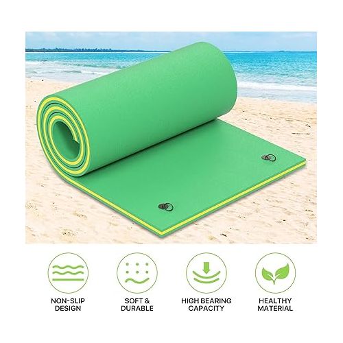  Magshion Large Water Floating Mat for Adults Pool Lake Boating Float Pad 9 x 6 ft