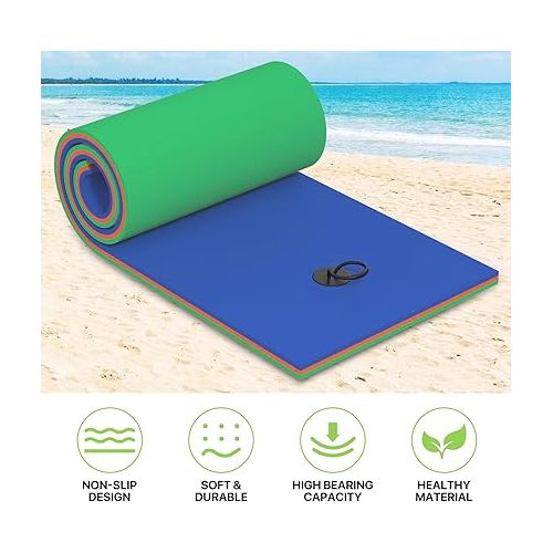  Magshion Large Water Floating Mat for Adults Pool Lake Boating Float Pad 6 x 2 ft