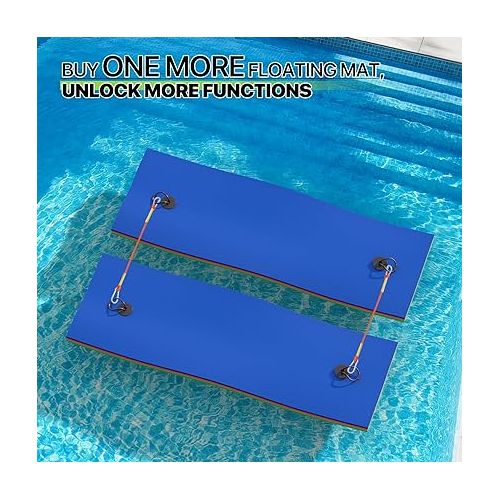  Magshion Large Water Floating Mat for Adults Pool Lake Boating Float Pad 6 x 2 ft