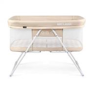 Magshion 2 in 1 Rocking Bassinet Foldable Travel Crib Portable Newborn Babies Beige