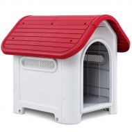 Magshion Up to 20 lb Plastic Outdoor Dog House Pet at Kennel Puppy Shelter