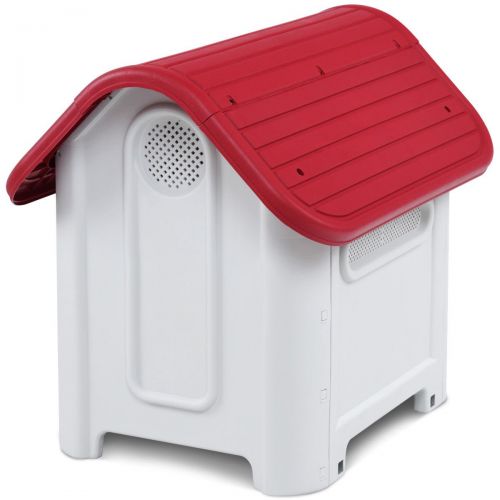  Magshion Up to 20 lb Plastic Outdoor Dog House Pet at Kennel Puppy Shelter