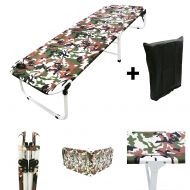 MagshionArmy/Camo Camping Folding Military Cot Outdoor + Free Storage Bag