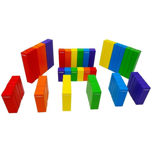  Magz Wooden Bricks 60 Piece Magnetic Building and Stacking Blocks Set