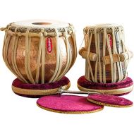 Concert Tabla Drum Set, 5½ Kg Lacquer Polish Copper Bayan, Maharaja, Finest Dayan with Padded Bag, Hammer, Cushions & Cover (PDI-BJJ)