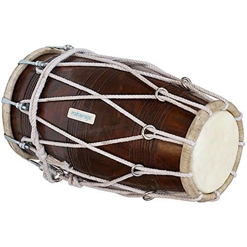  [아마존베스트]Maharaja Musicals MAHARAJA Dholak (Dholki) Special TuningSheesham Wood with Key (BBC)