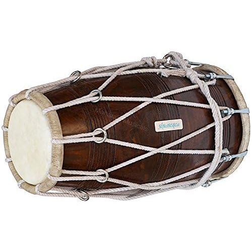  [아마존베스트]Maharaja Musicals MAHARAJA Dholak (Dholki) Special TuningSheesham Wood with Key (BBC)