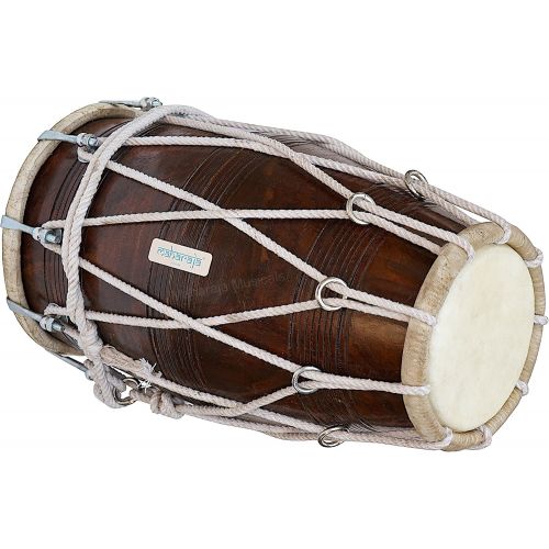  [아마존베스트]Maharaja Musicals MAHARAJA Dholak (Dholki) Special TuningSheesham Wood with Key (BBC)