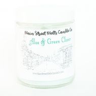MainStreetMelts ALOE and GREEN CLOVER Disney Candle - 9oz Jar / Disney - Inspired Candle Natural Soy Wax - Main Street Melts Candle Co. Beach Club