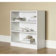 Mainstay Orion Wide 3-Shelf - 1 fixed shelf 2 adjustable shelves Bookcase in White