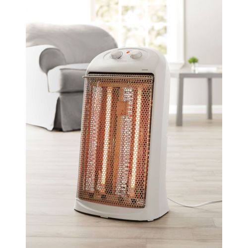  Mainstays Quartz Electric Tower Space Heater, Indoor, White, HQ-2000W