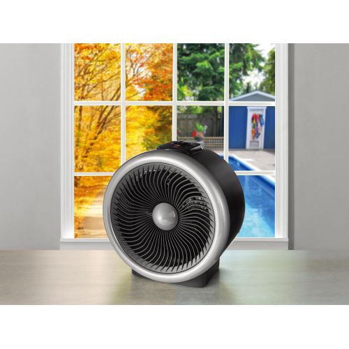  Mainstays 2 in 1 Portable Heater Fan, 900-1500W, Indoor, Black