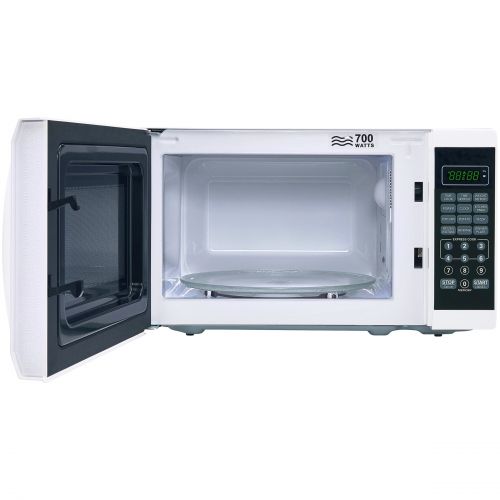  Mainstays 0.7 Cu. Ft. 700W White Microwave with 10 Power Levels