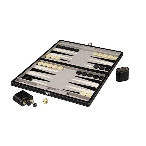  Mainstreet Classics by GLD Products Mainstreet Classics 18-Inch Backgammon Board Game Set