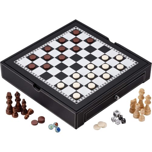  Mainstreet Classics by GLD Products Mainstreet Classics Broadway 5-in-1 Combo Board Game Set