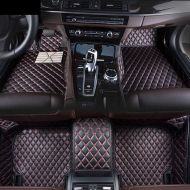 Maiqiken for BMW X1 F48 2016 2017 2018 Car-Styling Custom Car Floor Mats (Black red)