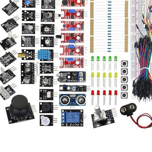  Mairuay Mega2560 Sensor Module Board Set HC-SR04 Module Starter Kit Compatible for Arduino R3