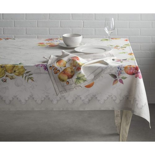  Maison dHermine Fruit dhiver 100% Cotton Tablecloth 60 Inch by 108 Inch.