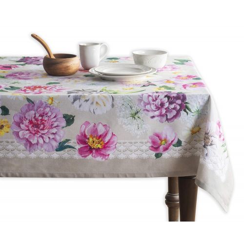  Maison d Hermine Pivoine 100% Cotton Tablecloth 60 Inch by 108 Inch