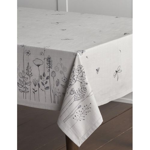  Maison d Hermine Flore 100% Cotton Tablecloth 54 Inch by 72 Inch