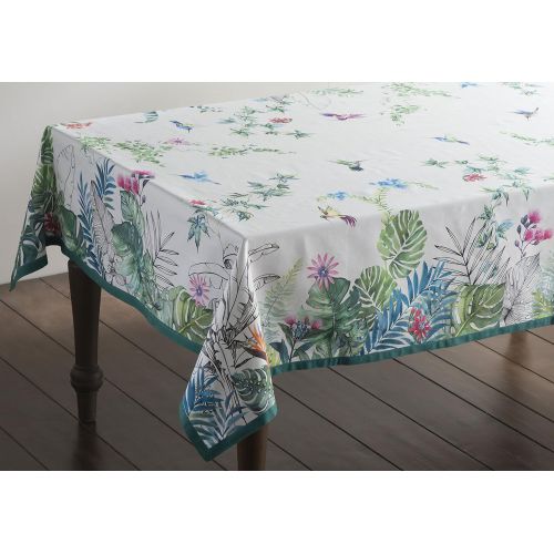  Maison d Hermine Tropiques 100% Cotton Tablecloth 60 Inch by 108 Inch