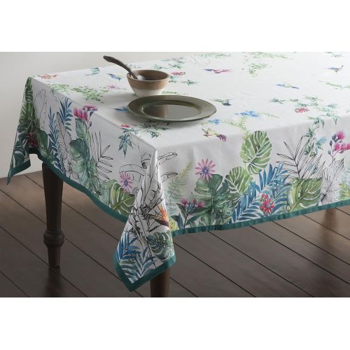  Maison d Hermine Tropiques 100% Cotton Tablecloth 60 Inch by 108 Inch