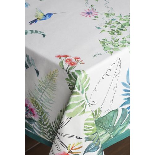  Maison d Hermine Tropiques 100% Cotton Tablecloth 60 Inch by 108 Inch