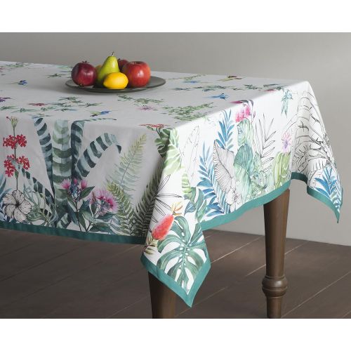  Maison d Hermine Tropiques 100% Cotton Tablecloth 60 Inch by 108 Inch