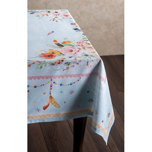  Maison d Hermine Ibiza 100% Cotton Tablecloth 60 Inch by 120 Inch