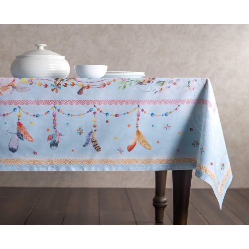  Maison d Hermine Ibiza 100% Cotton Tablecloth 60 Inch by 120 Inch