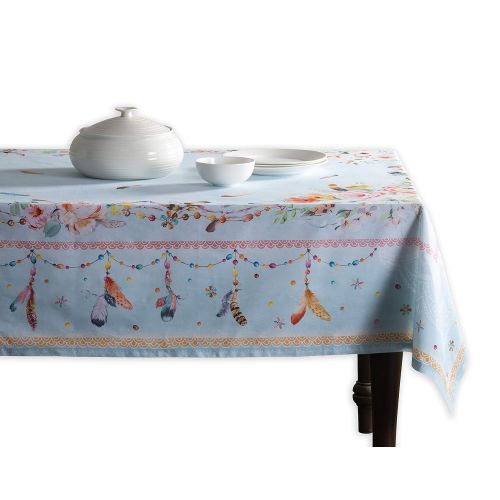  Maison d Hermine Ibiza 100% Cotton Tablecloth 60 Inch by 120 Inch