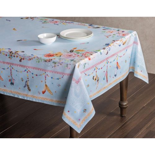  Maison d Hermine Ibiza 100% Cotton Tablecloth 60 Inch by 120 Inch