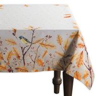 Maison dHermine Oak Leaves 100% Cotton Tablecloth 60 Inch by 108 Inch.