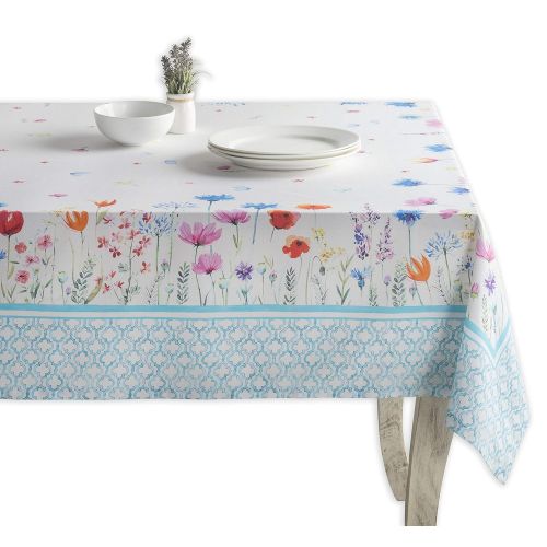  Maison d Hermine Flower in The Field 100% Cotton Tablecloth 60 Inch by 108 Inch