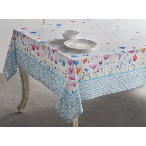  Maison d Hermine Flower in The Field 100% Cotton Tablecloth 60 Inch by 108 Inch