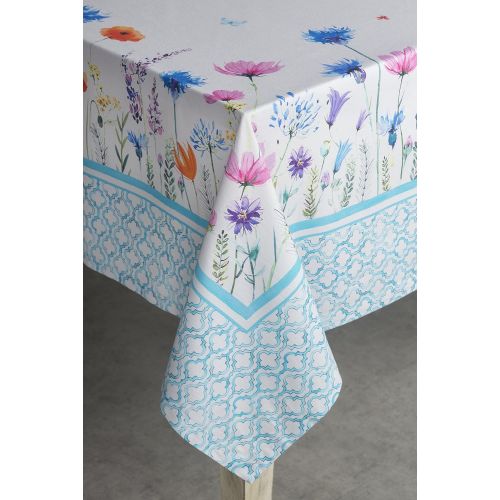  Maison d Hermine Flower in The Field 100% Cotton Tablecloth 60 Inch by 108 Inch