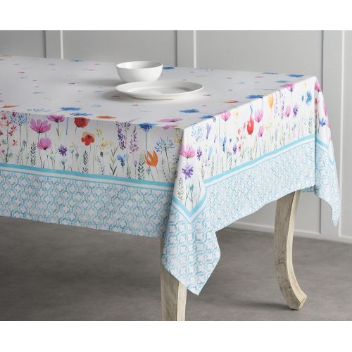  Maison d Hermine Flower in The Field 100% Cotton Tablecloth 60 Inch by 108 Inch