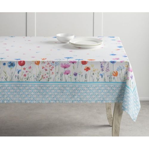  Maison d Hermine Flower in The Field 100% Cotton Tablecloth 60 Inch by 108 Inch