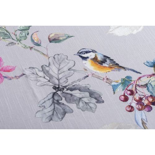  Maison d Hermine Equinoxe 100% Cotton Grey Tablecloth 60 Inch by 120 Inch.