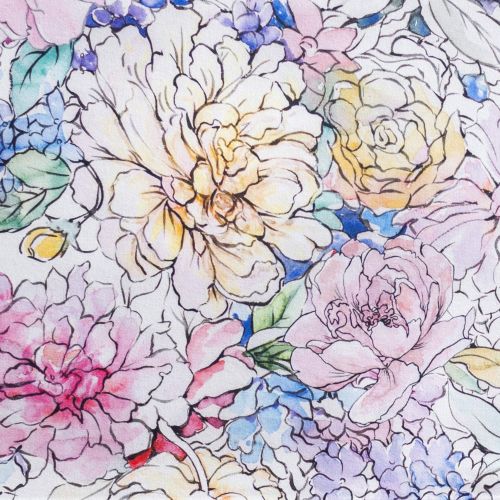  Maison d Hermine Floral Love 100% Cotton Tablecloth 60 Inch by 108 Inch