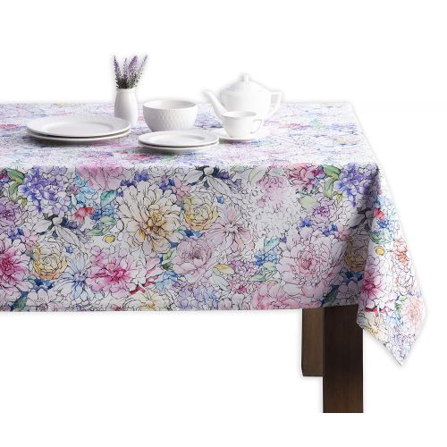  Maison d Hermine Floral Love 100% Cotton Tablecloth 60 Inch by 108 Inch