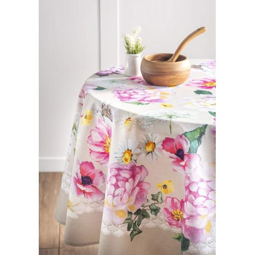  Maison d Hermine Pivoine 100% Cotton Tablecloth 63 Inch Round