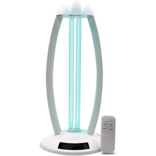  Maison Bertet UV Light Ozone Sanitizer Lamp (1 Extra Bulb Included) - Ultraviolet Disinfection Lamp for Area Cleaning in The Home, Workspace & More