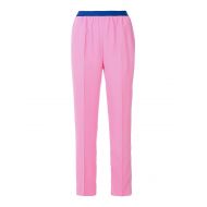 Maison Margiela Pink crepe straight leg trousers
