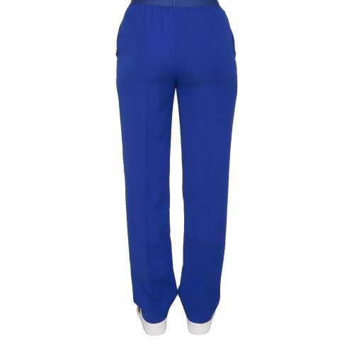  Maison Margiela Blue crepe straight leg trousers