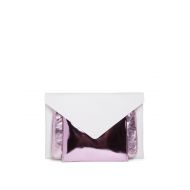 Maison Margiela White and pink leather multi clutch