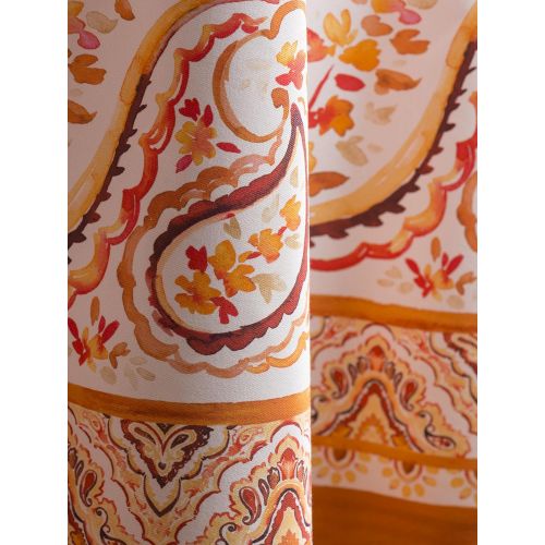  Maison d Hermine Palatial Paisley 100% Cotton Tablecloth 69 Inch Round. Perfect for Thanksgiving and Christmas