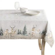 Maison d Hermine Deer in The Woods 100% Cotton Tablecloth 60 Inch by 108 Inch.
