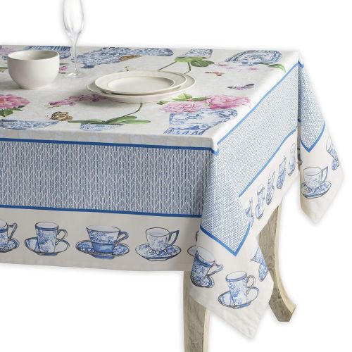  Maison d Hermine Canton 100% Cotton Tablecloth 60 Inch by 108 Inch